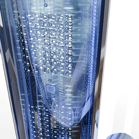 Luce azzurra per ottenere una pelle pura e senza imperfezioni